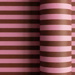 Papel de Regalo 70 cm x 2 m Rayas Granate y Rosa