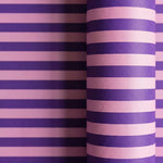 Papel de Regalo 70 cm x 2 m Rayas Morado y Rosa
