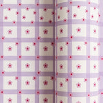 Papel de Regalo 70 cm x 2 m Cuadros Floral