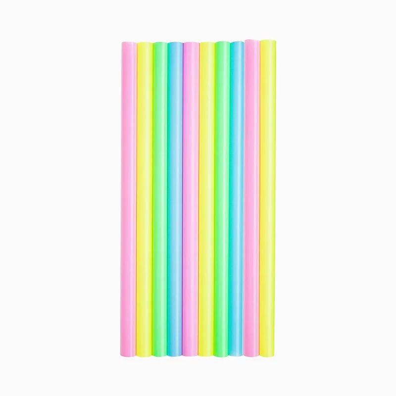 Pajita Extragruesa Plástico PP Reutilizable 21 cm Multicolor