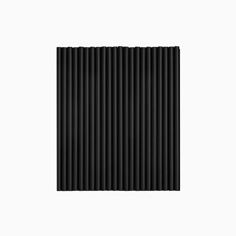 Paille à Cocktail Réutilisable en Plastique PP 18 cm Noir (50 unités)