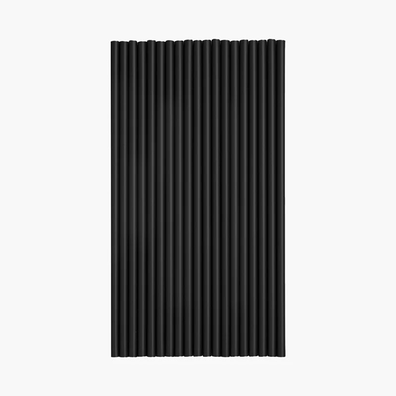Wiederverwendbarer Cocktail-Strohhalm aus PP-Kunststoff, 21 cm, Schwarz (250 Stück)