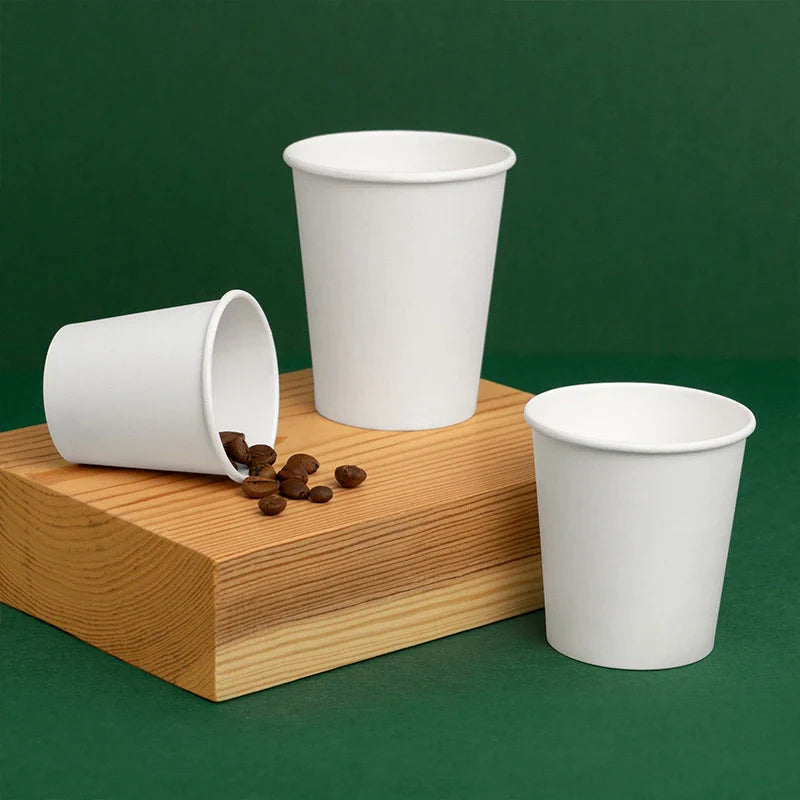 Vaso Cartón + PE 80 cc Blanco Take Away (35 uds)