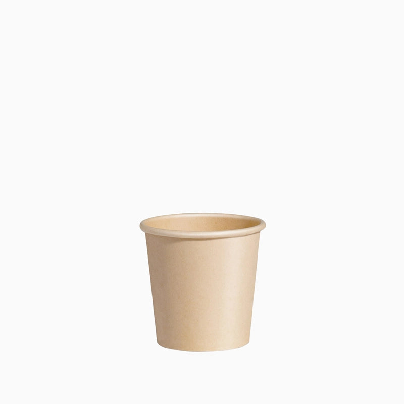 Vaso Cartón + PE 80 cc Kraft Take Away (35 uds)