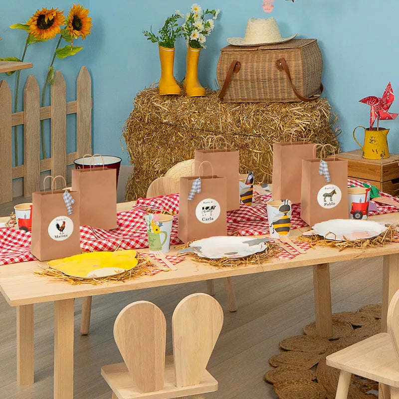 Kraft Paper Bag 18 x 8 x 24 cm with Curly Handle