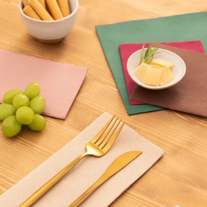 Serviettes en papier Premium 25 x 25 Bordeaux