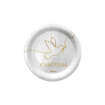 Plato Cartón Llano Postre Ø 18 cm Mi Primera Comunión