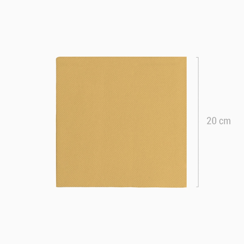 Servilleta Punta Punta Metalizada 40 x 40 cm Oro