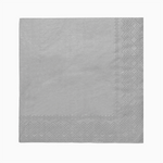 Servilleta Punta Punta Metalizada 40 x 40 cm Plata
