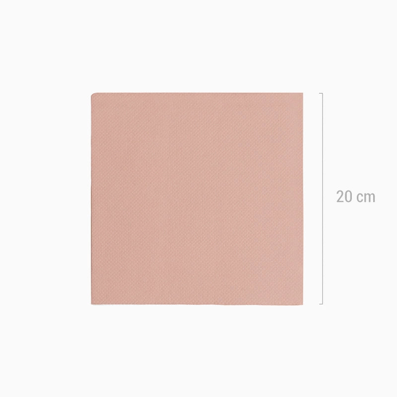 Servilleta Punta Punta Metalizada 40 x 40 cm Oro Rosa