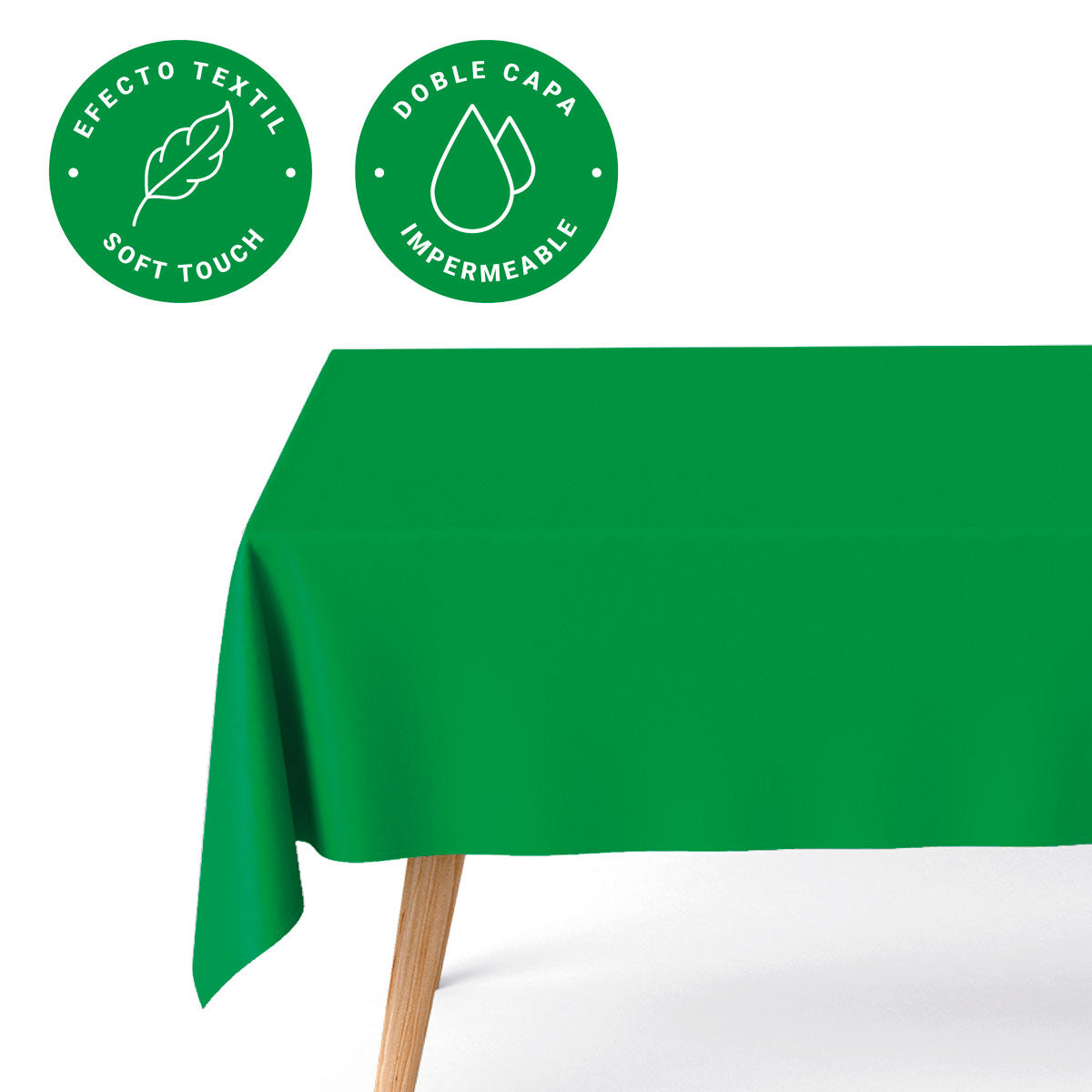 Mantel Plegado Impermeable 1,20 x 1,80 m Verde