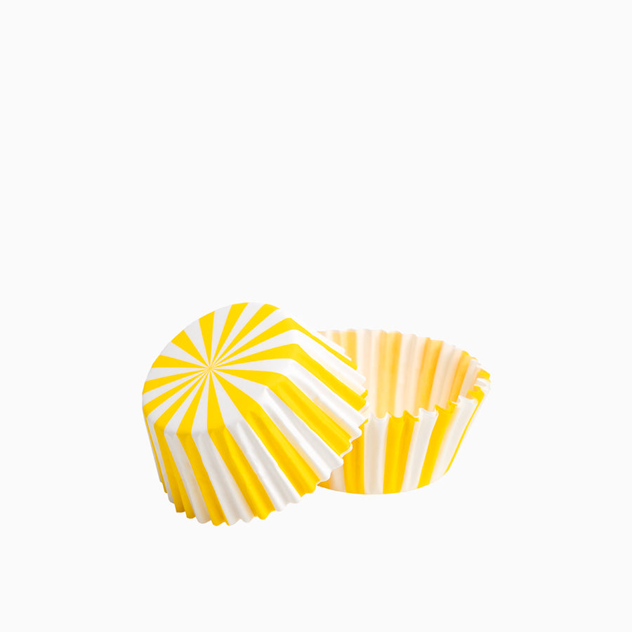 Stampo per cupcake piccolo a strisce gialle