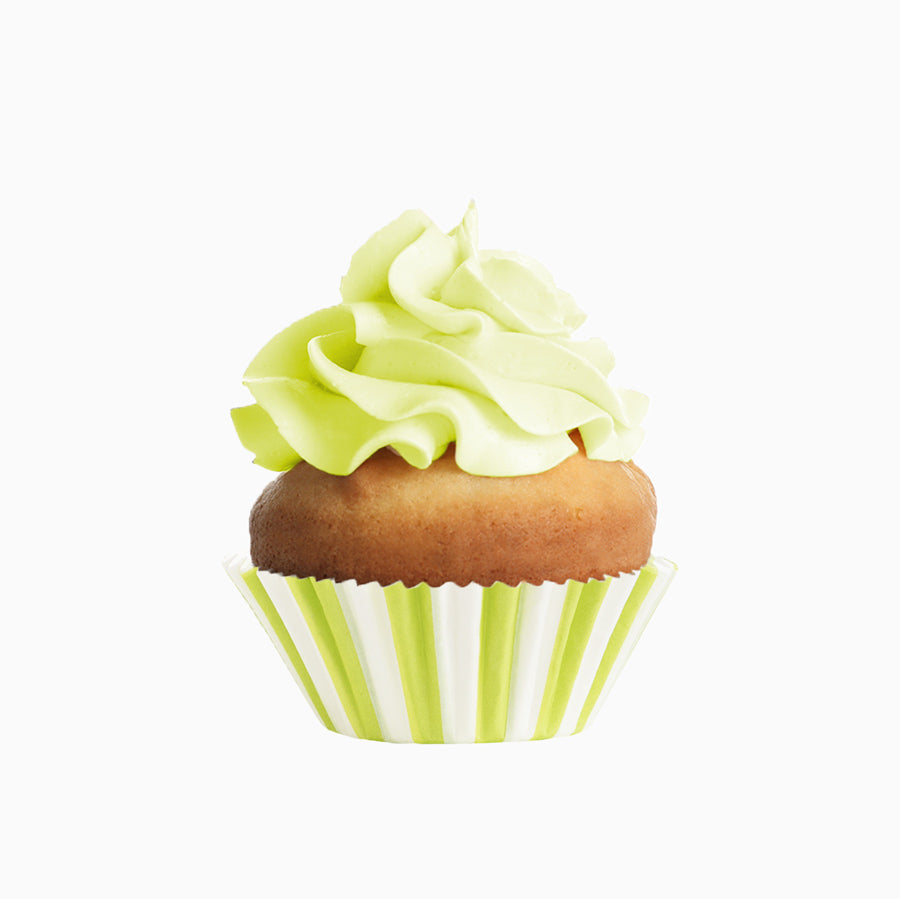 Stampo per cupcake piccolo a righe verde lime