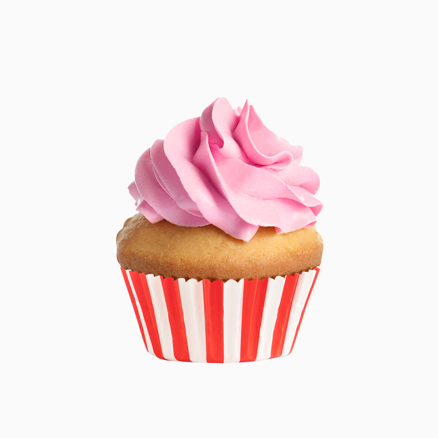 Stampo per cupcake piccolo a strisce rosse