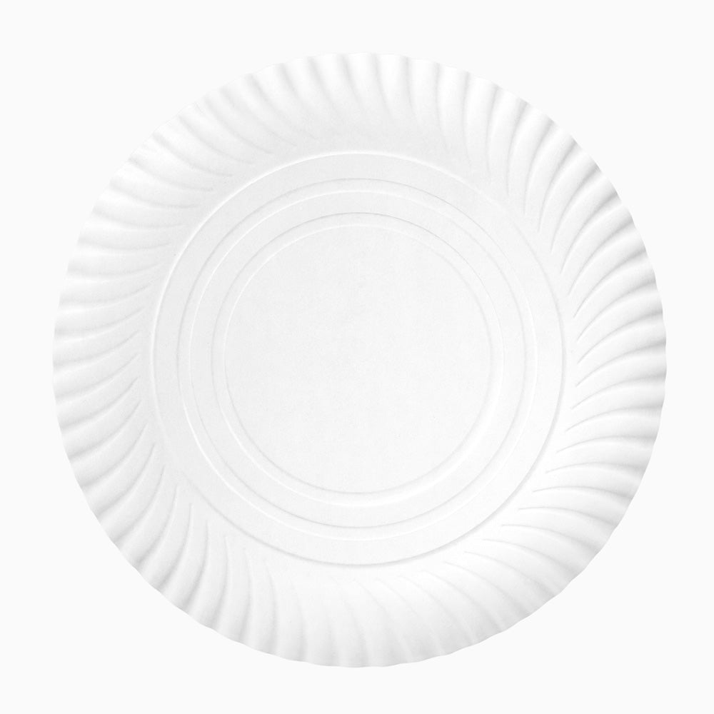 Round extragrande cardboard tray Ø 35 cm white