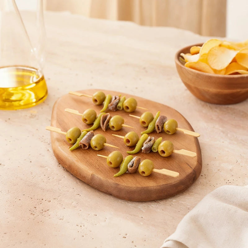 Bamboo skewer with 12 cm grip