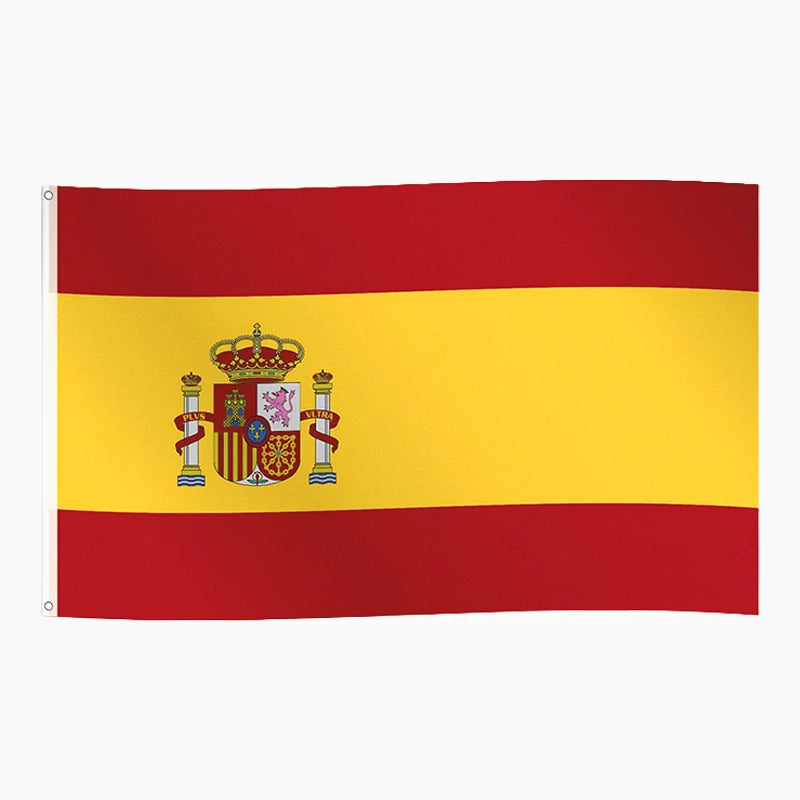 Drapeau en tissu 150 x 90 cm Espagne