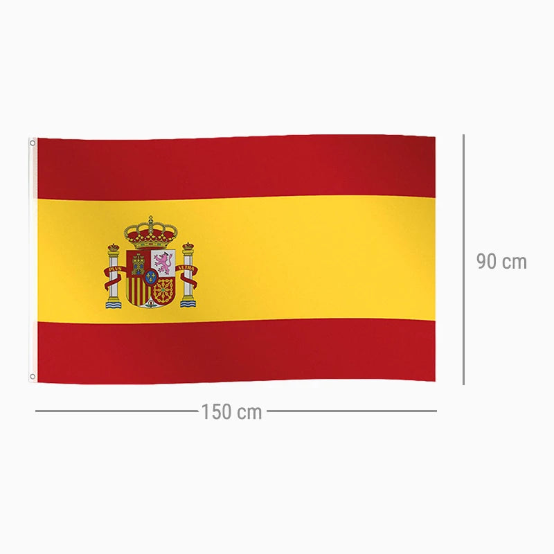 Inspiracion con Drapeau en tissu 150 x 90 cm Espagne