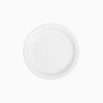 Dessert a piatto di plastica rotondo Ø17 cm bianco