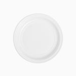 Piatto di plastica hondo rotondo Ø20,5 cm bianco