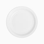 Piatto di plastica rotondo Ø22 cm bianco