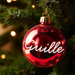 Personalized Christmas Ball Vinyl - Size L (8-10 cm Ø)