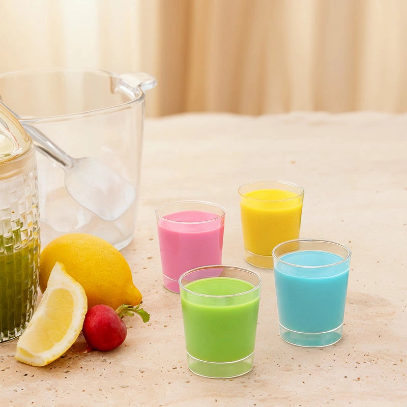 Réutilisable PS Plastic PS VASC transparent 33 cc (100 unités)