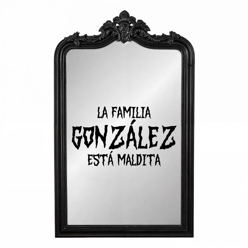 Vinile personalizzato La famiglia è dannatamente specchio di Halloween