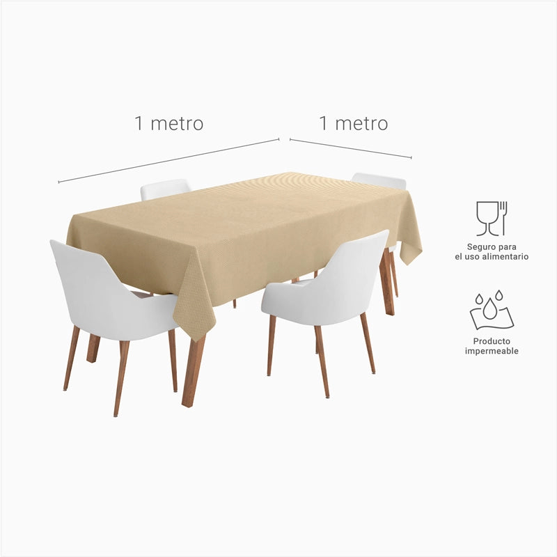 1 x 1 m Crema quadrato TNT