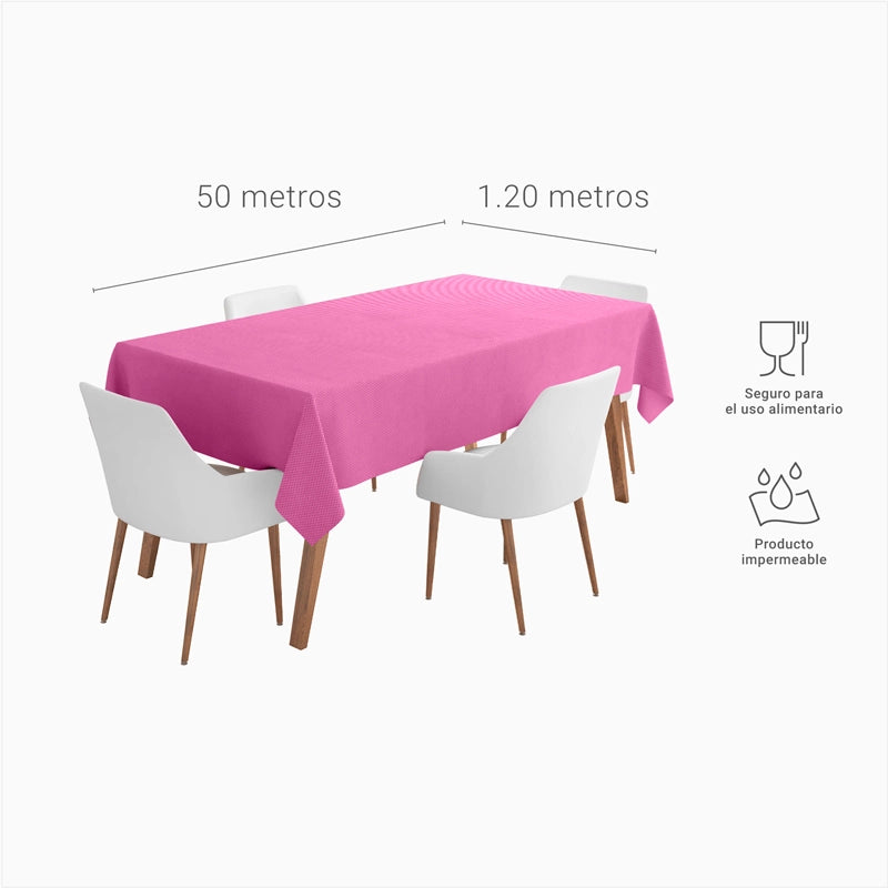 Rollo Mantel TNT 1.20 x 50m Rosa