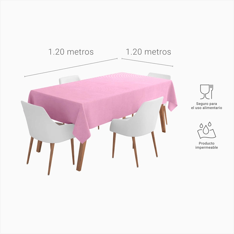 Tabela TNT quadrada 120 x 120 cm pastel