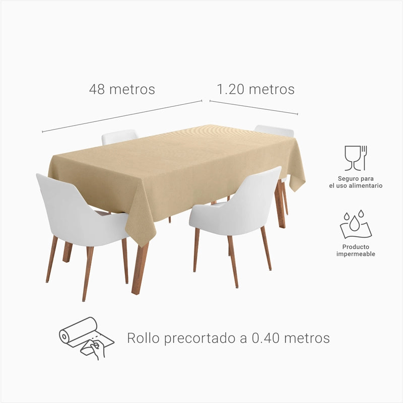 48m TNT TNT Roll com creme de 0,40 cm