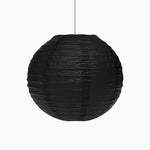 Mini lampada sfera di carta Ø25 cm nero