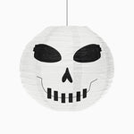 Little paper lamp Halloween Small skull Ø30 cm white
