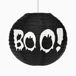 Halloween mittlerer Kofferraumpapierlampe Ø35 cm schwarz