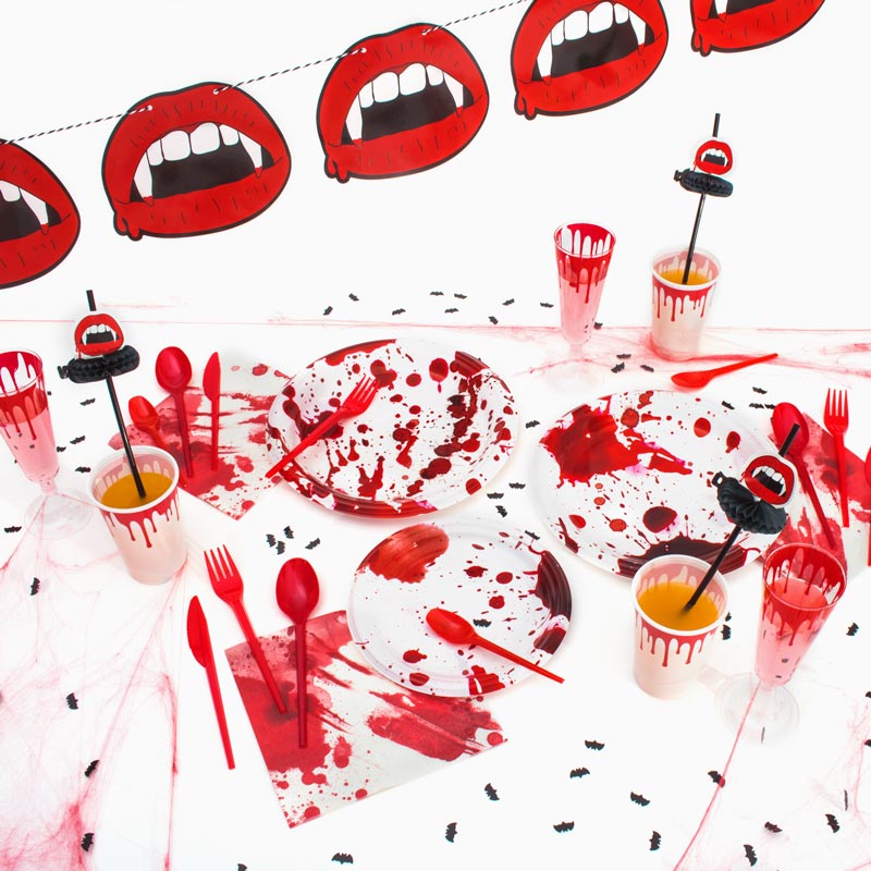 Servilletas Papel Doble Capa Sangre Halloween