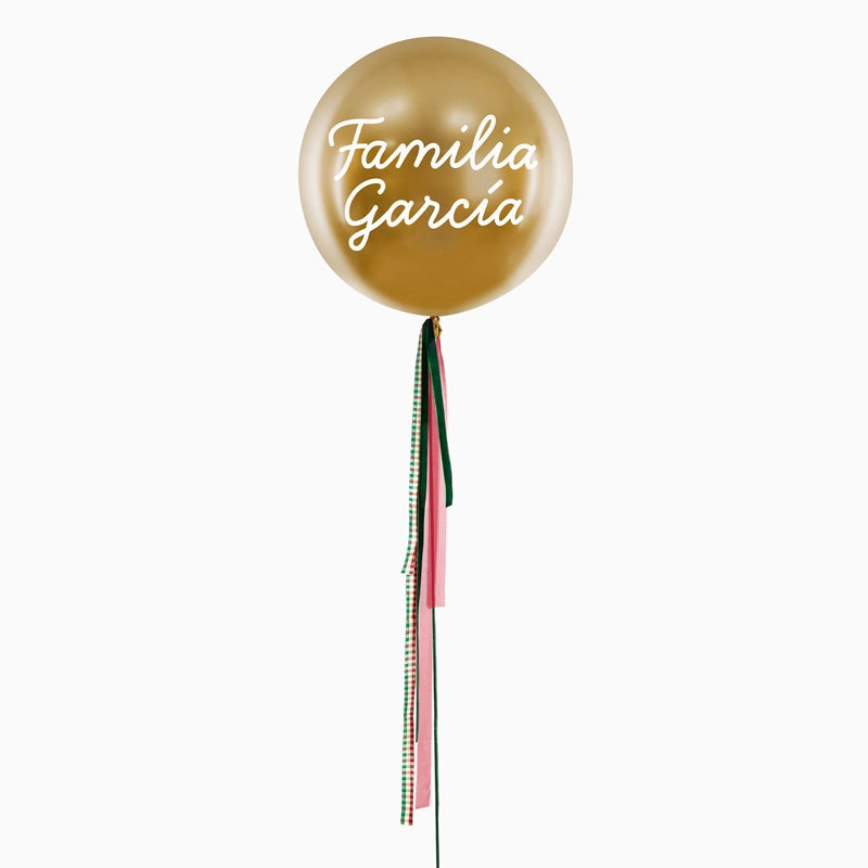 JUMBO 60 CM GOLOBO GOLD WITH FAMILY FAMILY X VINILO BLANCO