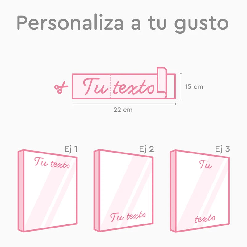 Vinilo Personalizado Plata - Tamaño M (15 x 22 cm)