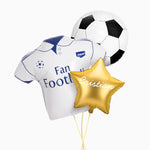 Set Balloos Football Custom White T -Shirt