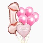 Conjunto de balões de chá de panela de vinil branco e folha de pênis de látex