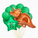 Set Globe Dino Triceratops Nome ed età personalizzati