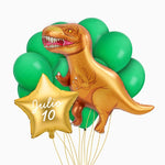 Impostare i dinosauri del foglio di ballos t-rex xl nome e età personalizzate