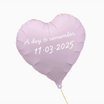 Balão de papel alumínio 45 cm Coração de lavanda personalizado 
