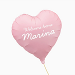 Balão de papel alumínio 45 cm Coração personalizado 