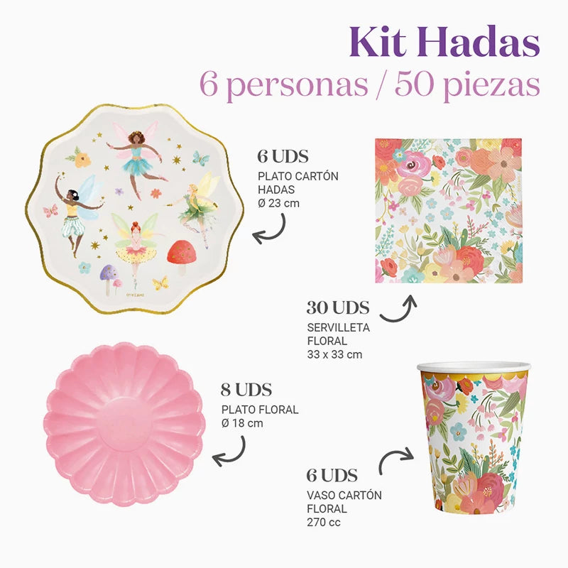 Basic Table Kit 6 People Fairy 50 pieces