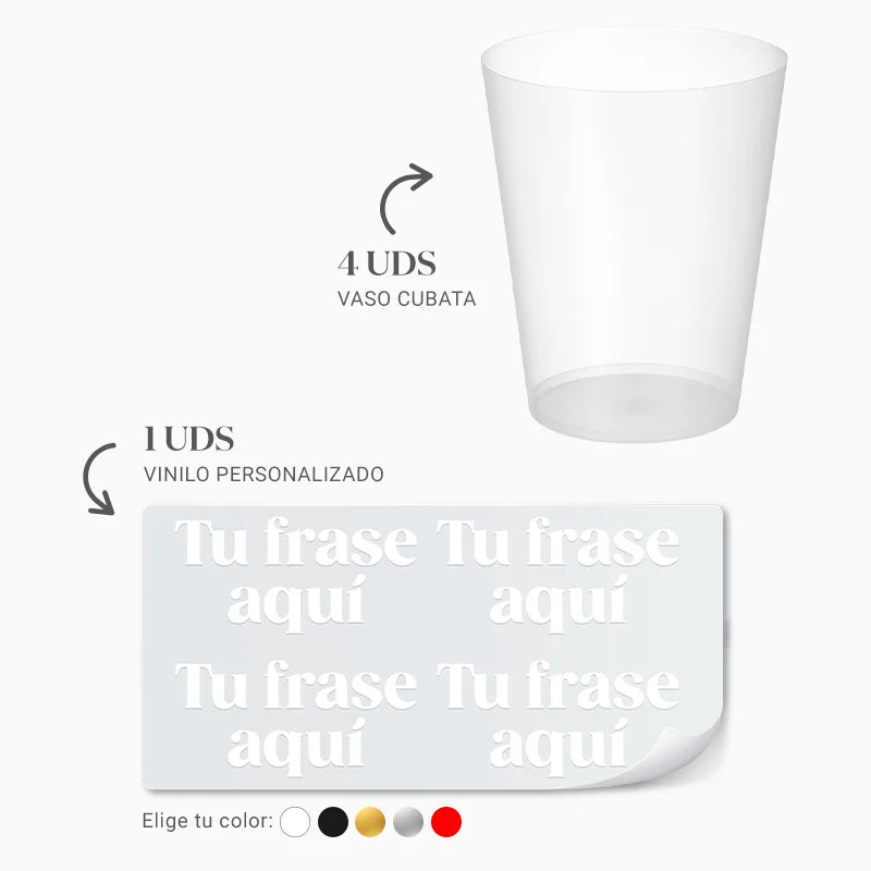 Inspiracion con Breites, transparentes Cubata-Glas, 480 cm³, personalisierbar