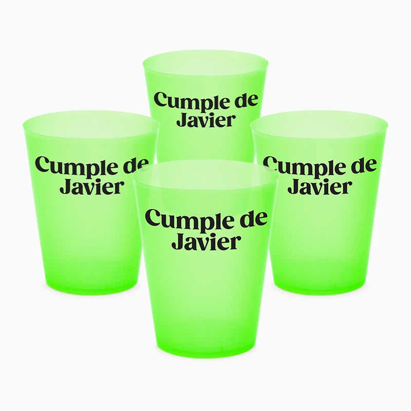 Breites grünes Cubata-Glas 480 cc personalisiert