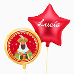 Baltasar König King Baltasar Globo und Custom Red Star Vinilo Schwarz