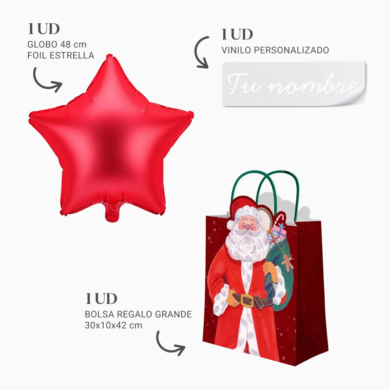 Großer Eifer Wedbol mit personalisiertem roten Stern Vinyl