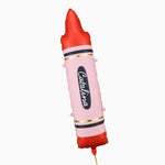 Ballon en aluminium crayon rouge nom personnalisé vinyle blanc